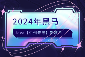 2024年黑马java【中州养老】新项目