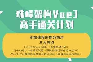 珠峰架构Vue3高手通关计划