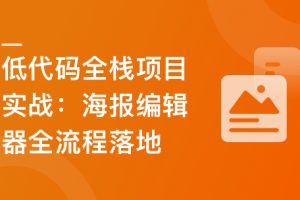 真实高质量低代码商业项目，前端/后端/运维/管理系统 | 更新至14章