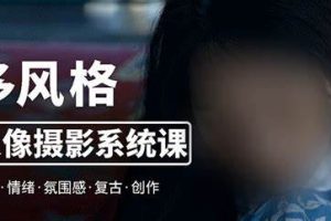 2023入门多风格人像摄影系统课