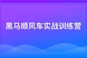 黑马顺风车实战训练营