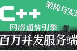 C++百万并发网络通信引擎架构与实现(服务端+客户端+跨平台)